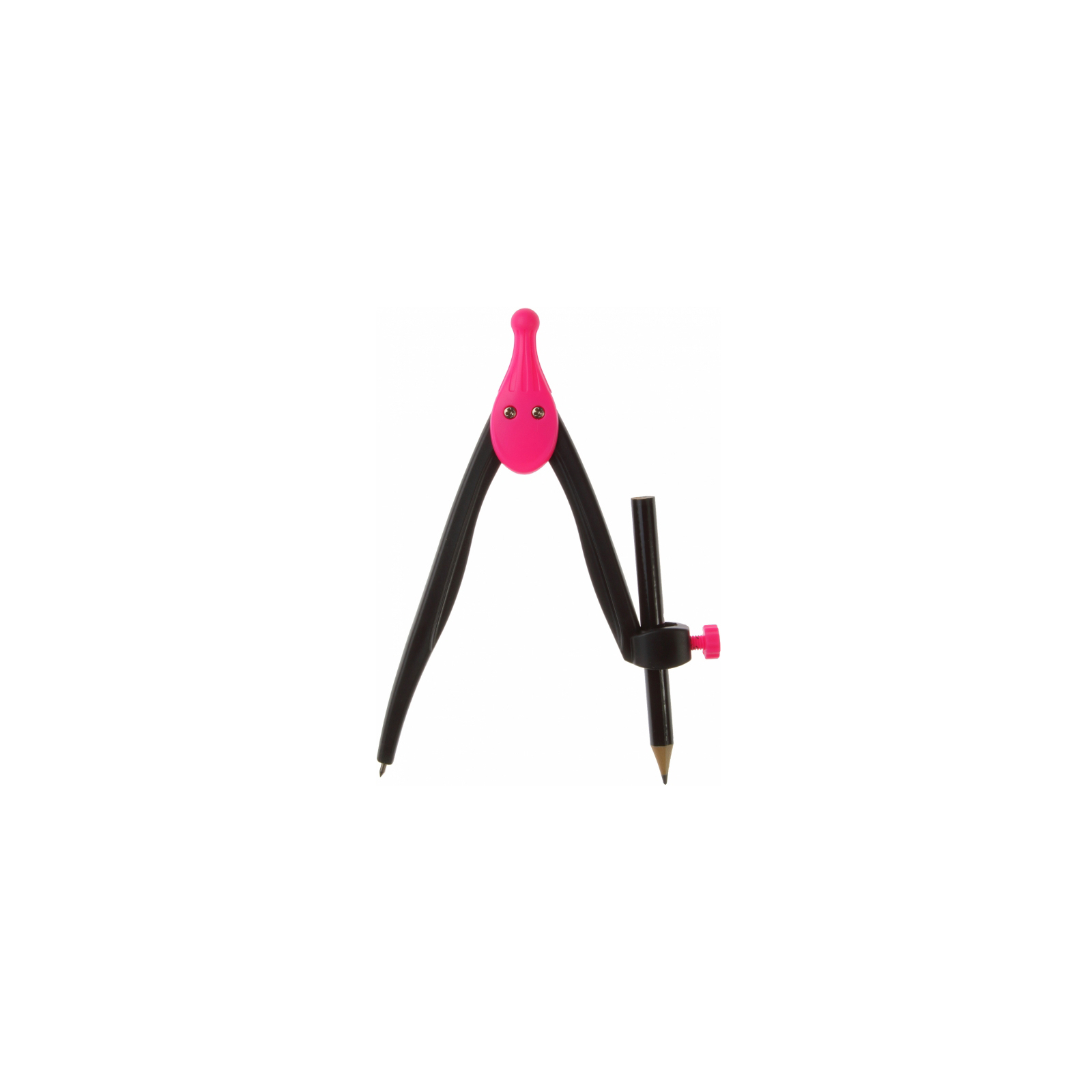 Циркуль Optima для олівця пластиковий Plazzy рожевий (O81481) зображення 3