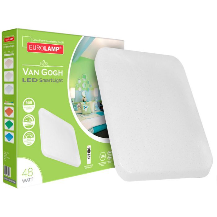 Світильник Eurolamp Van Gogh 48W 3000K 6500К RGB (LED-SLS-48W-N17(RGB)) зображення 2