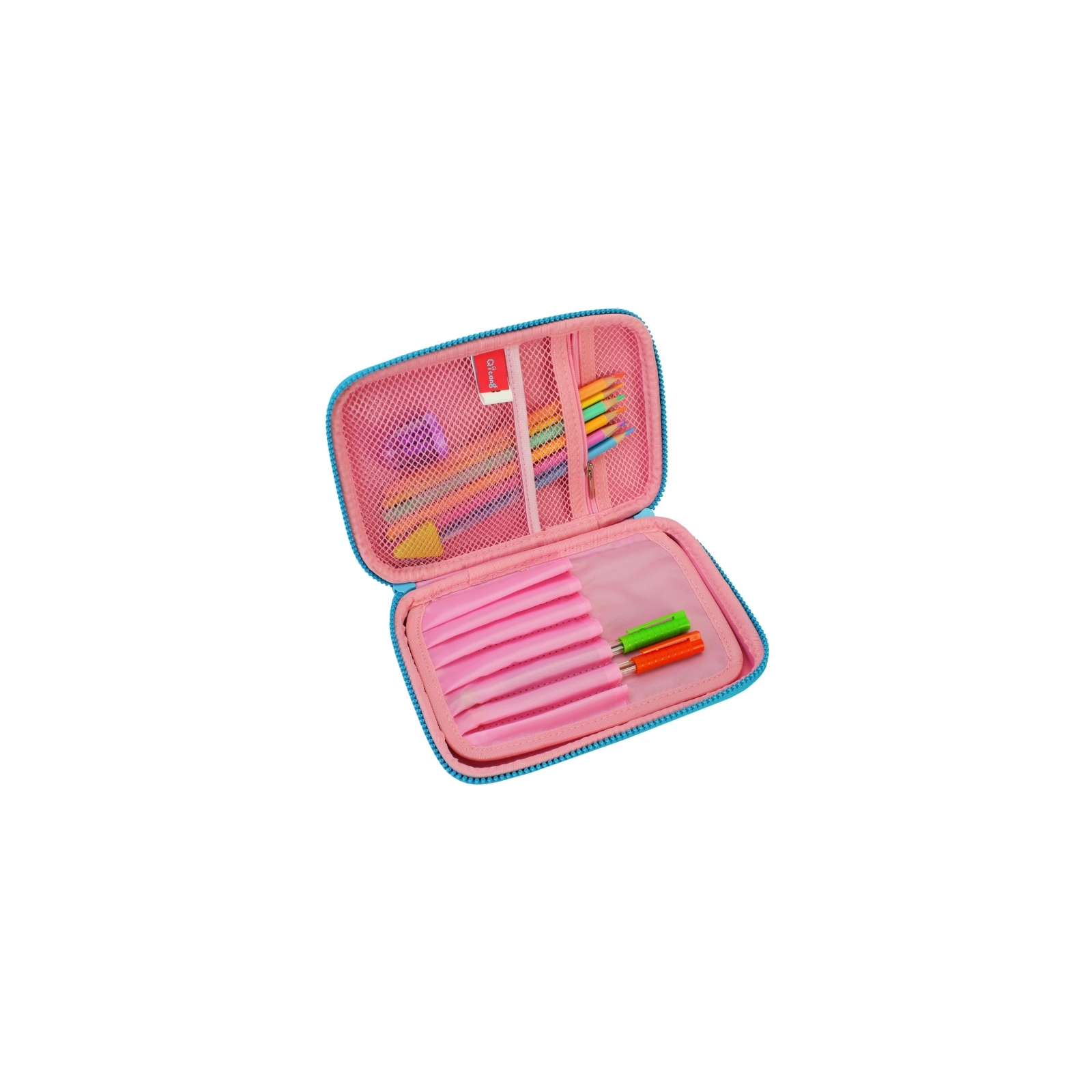 Пенал Cool For School с тиснением 1 отделение Розовый (QT-5625-Pink) изображение 2