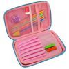 Пенал Cool For School с тиснением 1 отделение Фуксия (QT-5625-Rosered) изображение 2