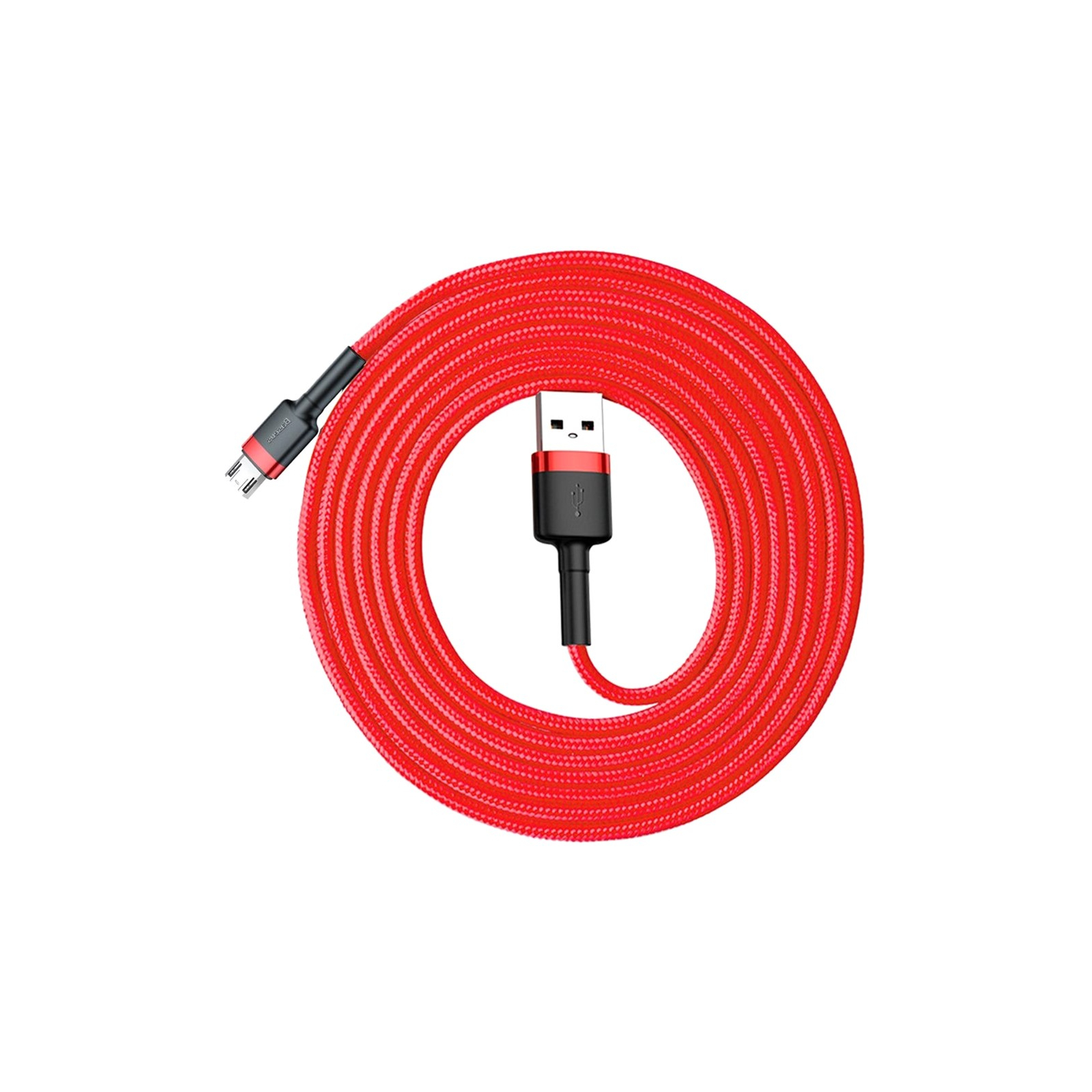Дата кабель USB 2.0 AM to Micro 5P 2.0m 1.5A Red Baseus (CAMKLF-C09) зображення 2