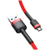 Дата кабель USB 2.0 AM to Micro 5P 2.0m 1.5A Red Baseus (CAMKLF-C09) зображення 3