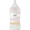 Бутылочка для кормления Chicco Well-Being Colors с силиконовой соской 0м+ 150 мл Розовая (28611.11)