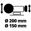 Точильний верстат Einhell TC-WD 200/150, 250 Вт, диски 200/150 мм, 134/2980 (4417242) зображення 7