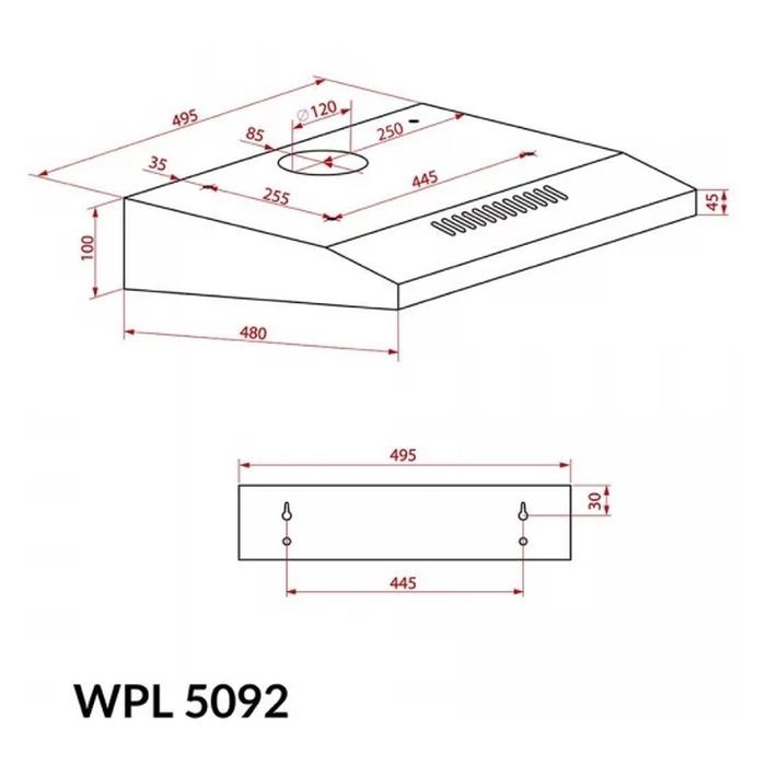 Витяжка кухонна Weilor WPL 5092 I зображення 9