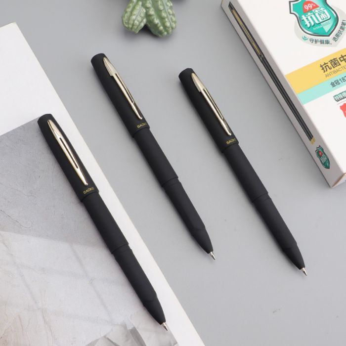 Ручка гелевая Baoke антибактериальное покрытие софт 0.5 мм, красная (PEN-BAO-1828A-R) изображение 3