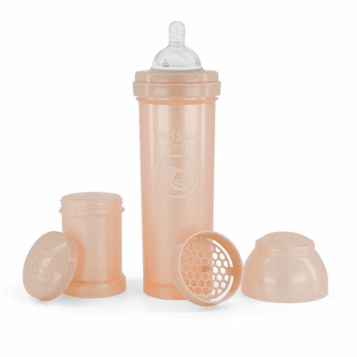 Бутылочка для кормления Twistshake Pearl Champagne 330 мл, антиколиковая, силиконовая (78391)