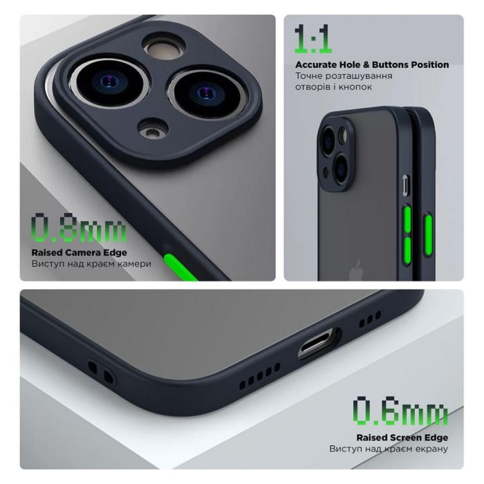 Чехол для мобильного телефона Armorstandart Frosted Matte Samsung S21 FE Navy Blue (ARM70488) изображение 3