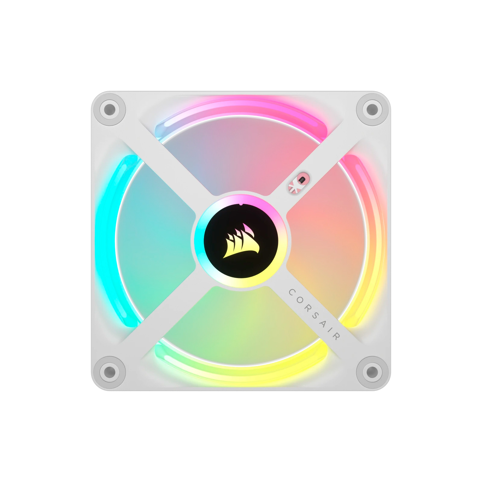Кулер для корпуса Corsair iCUE Link QX120 RGB PWM White (CO-9051005-WW) изображение 2