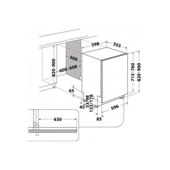 Посудомийна машина Hotpoint-Ariston HM742L зображення 8