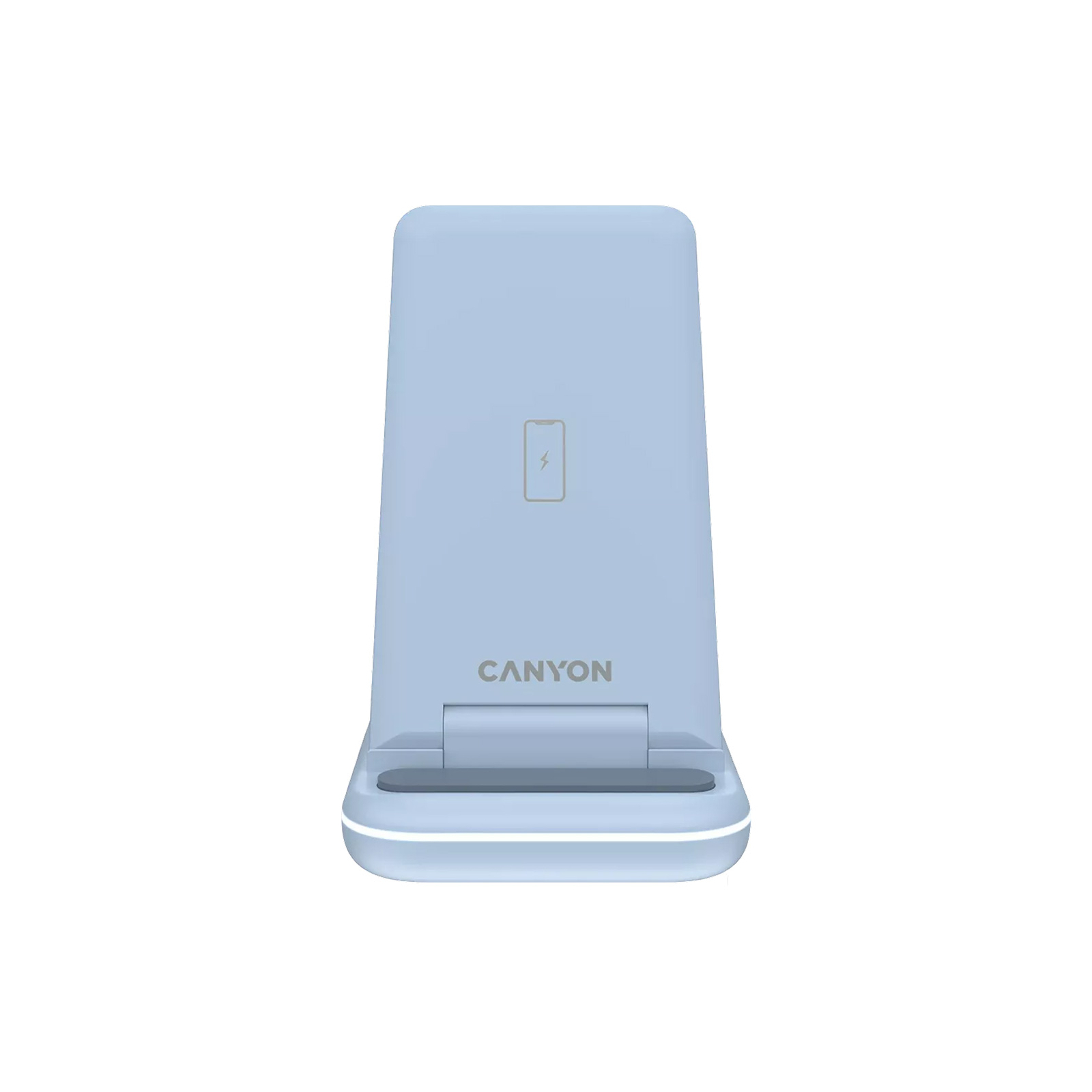 Зарядний пристрій Canyon WS-304 Foldable 3in1 Wireless charger Blue (CNS-WCS304BL) зображення 2