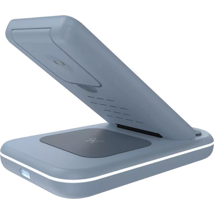 Зарядний пристрій Canyon WS-304 Foldable 3in1 Wireless charger Iced Pink (CNS-WCS304IP) зображення 4