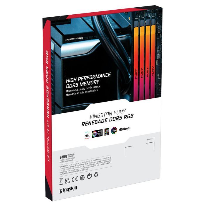 Модуль памяти для компьютера DDR5 48GB (2x24GB) 7200 MHz Renegade RGB XMP Kingston Fury (ex.HyperX) (KF572C38RSAK2-48) изображение 6