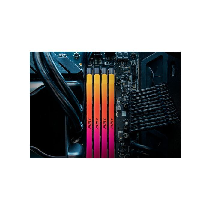 Модуль памяти для компьютера DDR5 48GB (2x24GB) 7200 MHz Renegade RGB XMP Kingston Fury (ex.HyperX) (KF572C38RSAK2-48) изображение 8