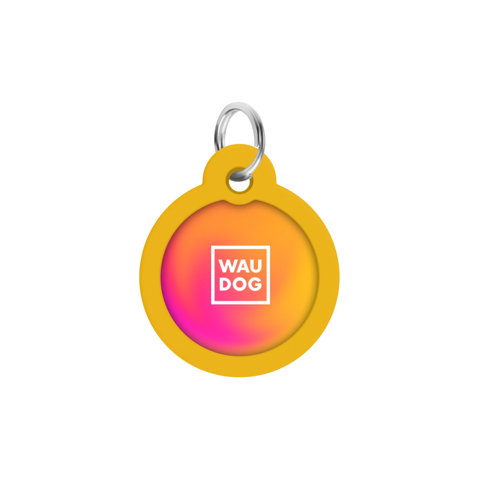 Адресник для тварин WAUDOG Smart ID з QR паспортом "Градієнт помаранчевий", коло 30 мм (230-4035) зображення 2