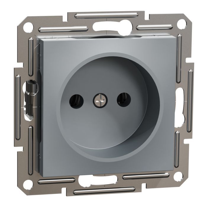 Розетка Schneider Electric ASFORA без заземлення антрацит (EPH3000171) изображение 2