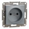 Розетка Schneider Electric ASFORA без заземлення сталь (EPH3000162) изображение 2