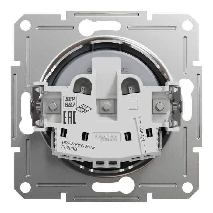 Розетка Schneider Electric ASFORA без заземлення антрацит (EPH3000171) изображение 8