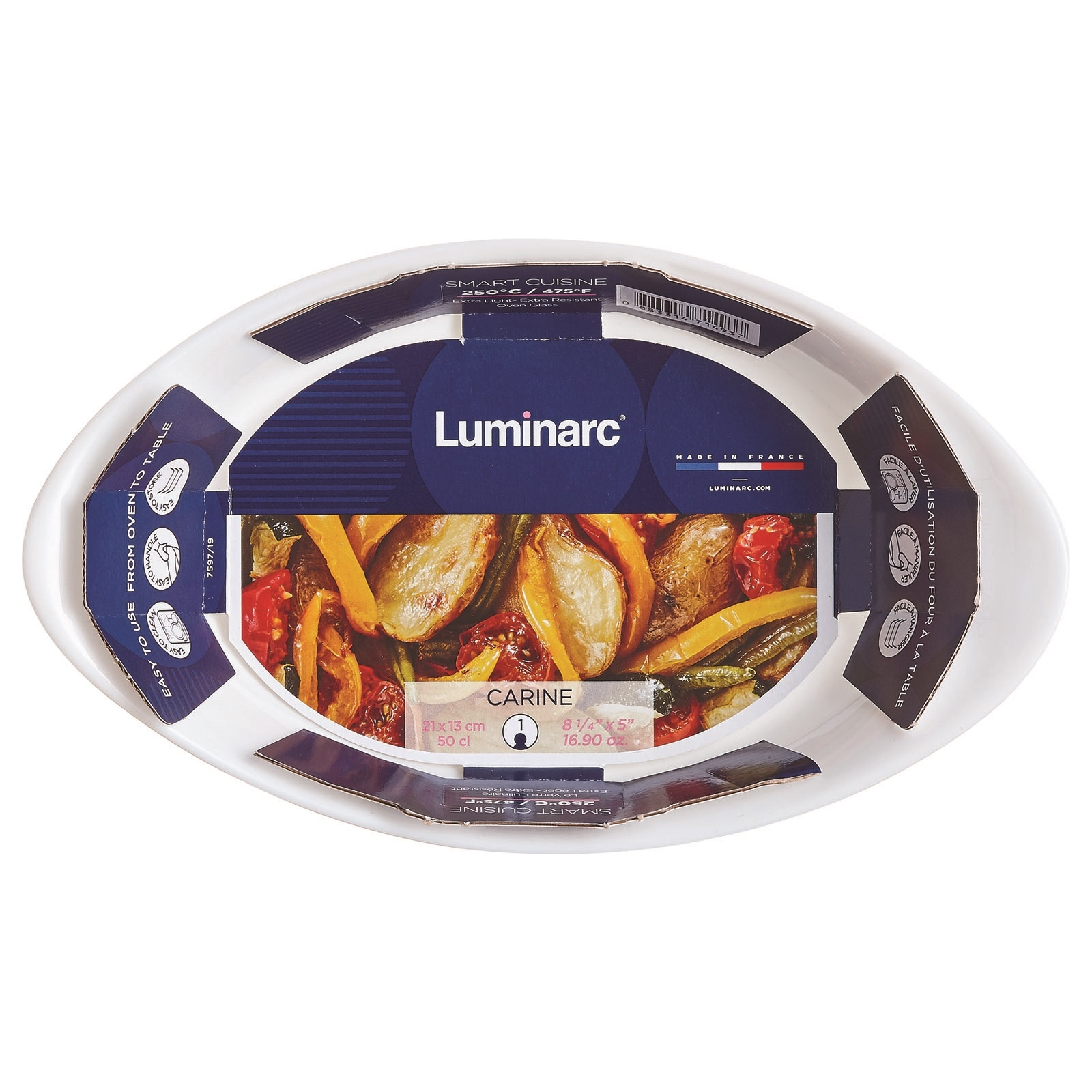 Форма для випікання Luminarc Smart Cuisine Carine овальна 21 х 13 см (P0887) зображення 4