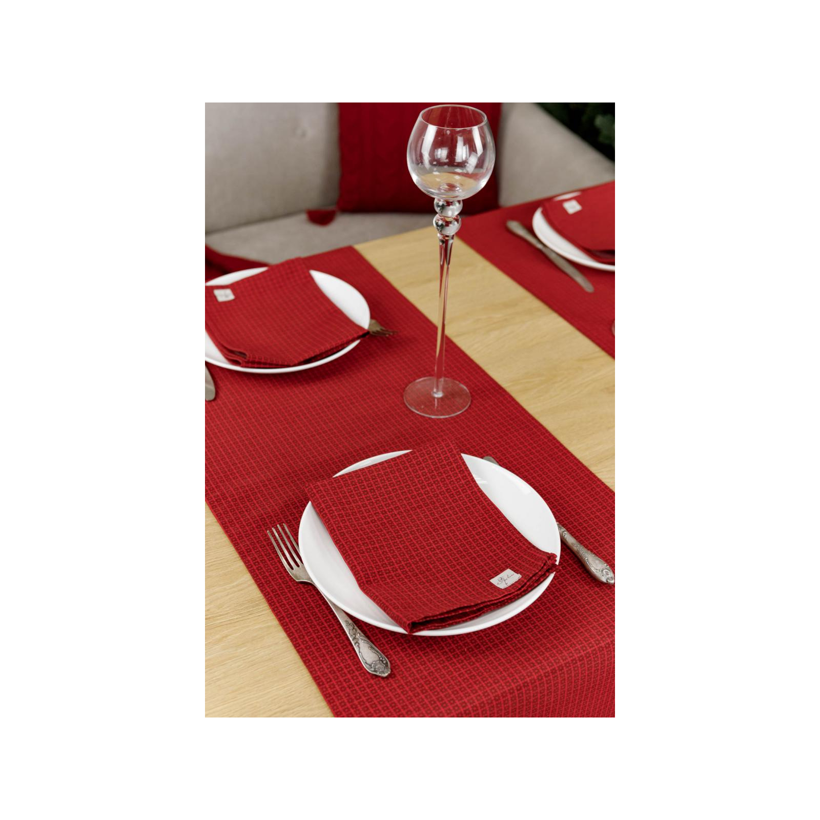 Серветка на стіл Прованс Merry Christmas червона 35x45 см (4823093449312) зображення 5
