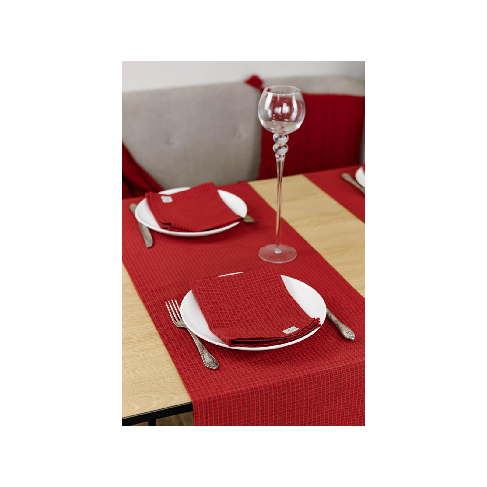 Серветка на стіл Прованс Merry Christmas червона 35x45 см (4823093449312) зображення 6