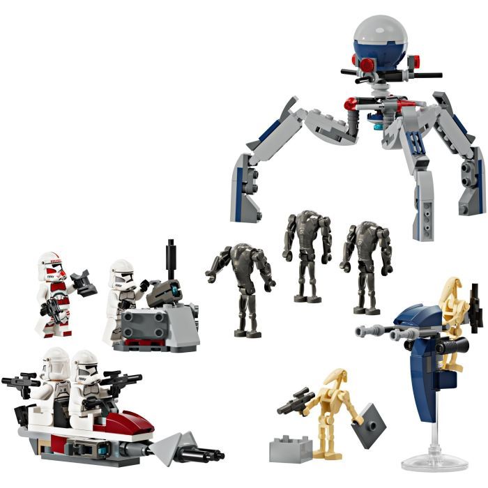 Конструктор LEGO Star Wars Клоны-пехотинцы и Боевой дроид. Боевой набор 215 деталей (75372) изображение 2