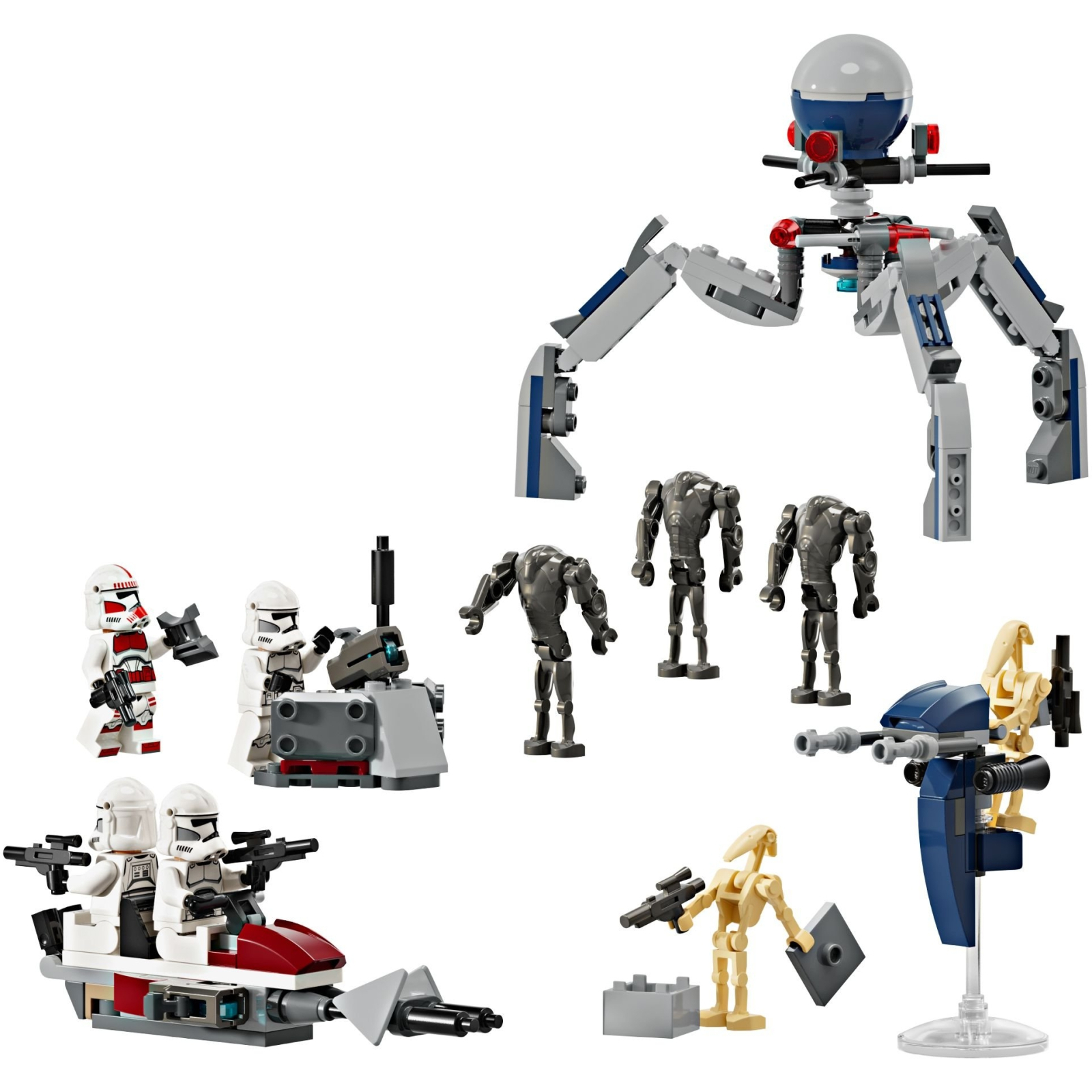 Конструктор LEGO Star Wars Клони-піхотинці й Бойовий дроїд. Бойовий набір 215 деталей (75372) зображення 2