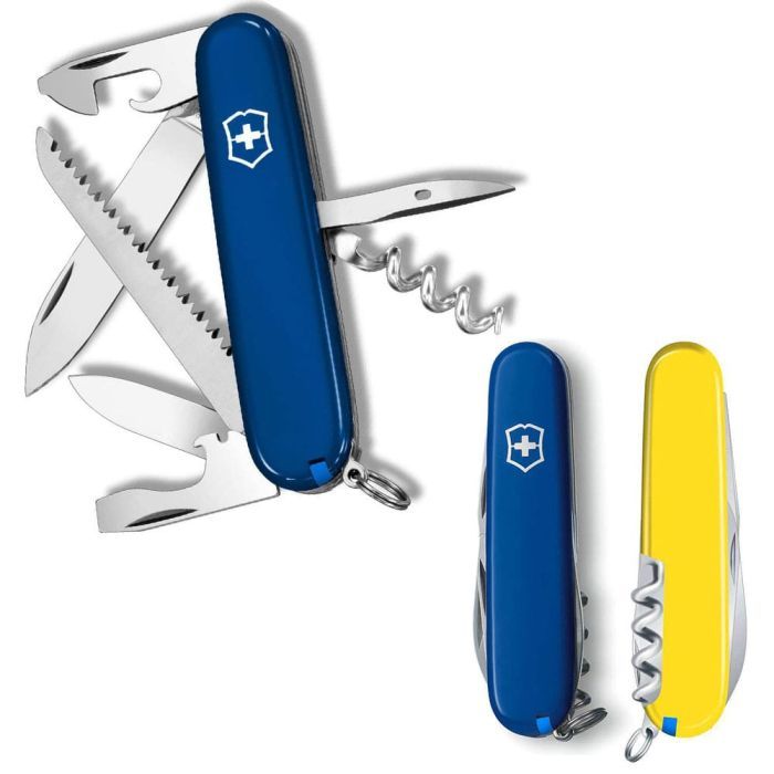 Ніж Victorinox Camper Ukraine 91 мм Синьо-жовтий (1.3613.2.8)