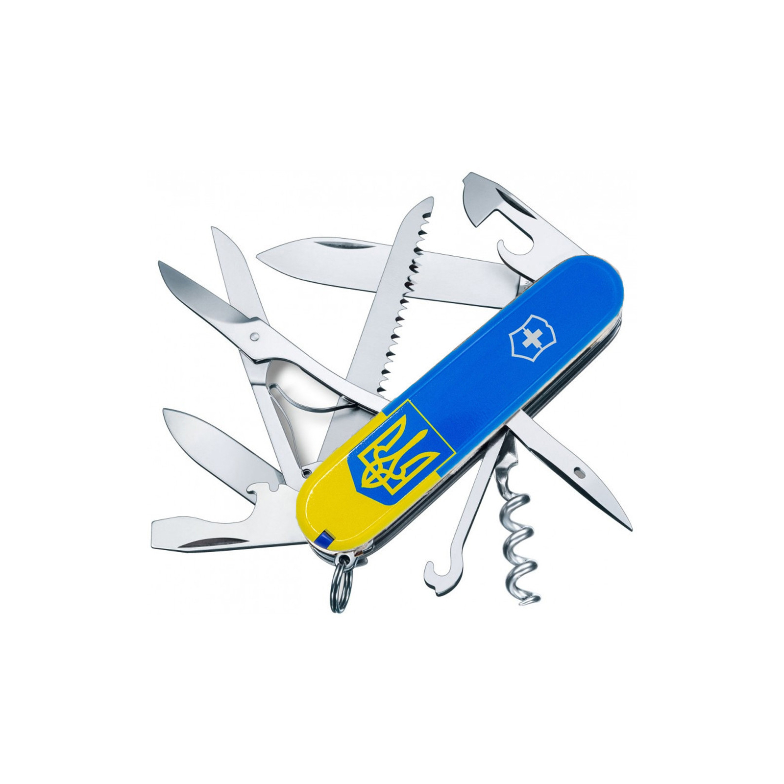 Нож Victorinox Huntsman Ukraine 91 мм Синьо-жовтий (1.3713.2.8) изображение 2