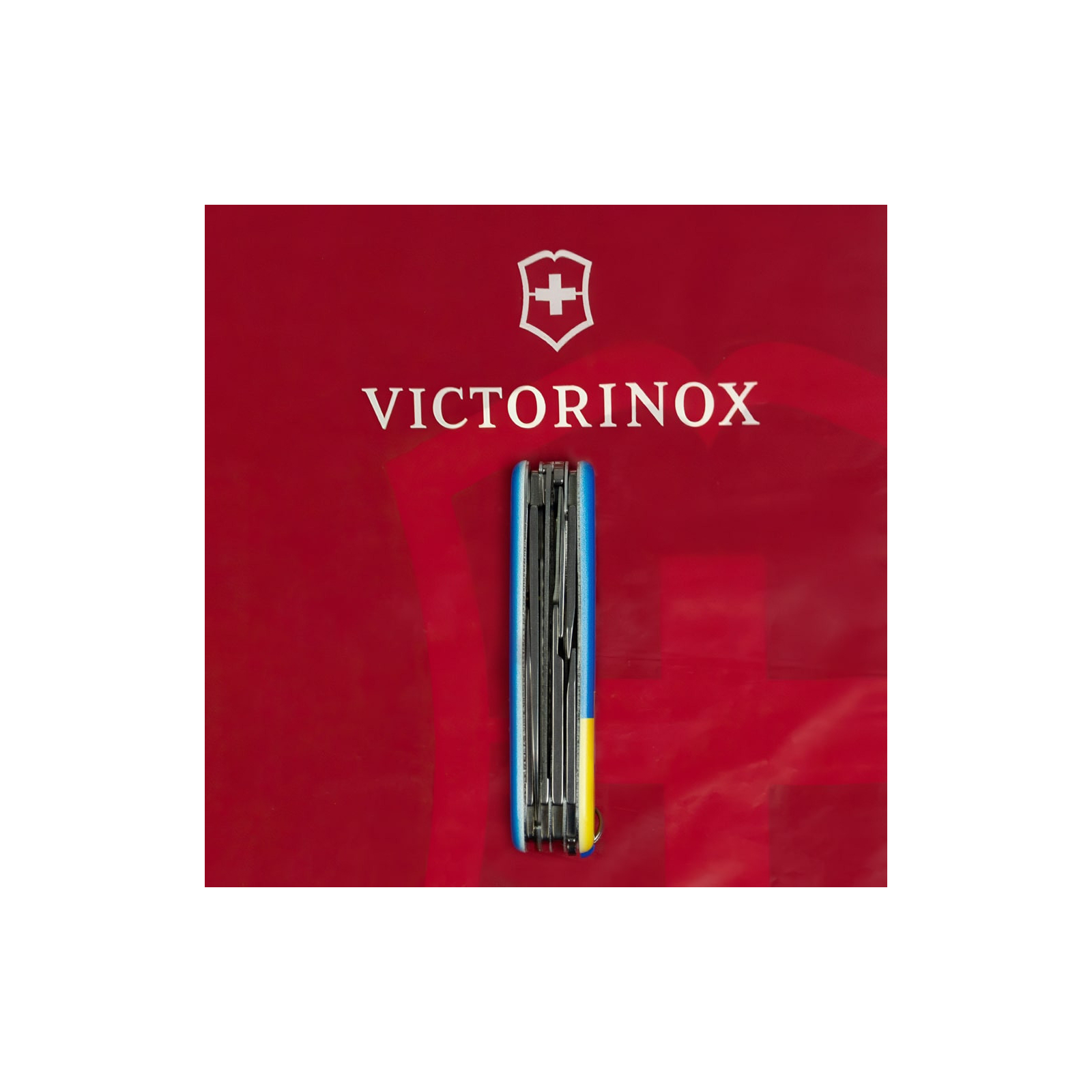 Нож Victorinox Huntsman Ukraine 91 мм Герб на прапорі горизонтальний (1.3713.3_T3040p) изображение 7