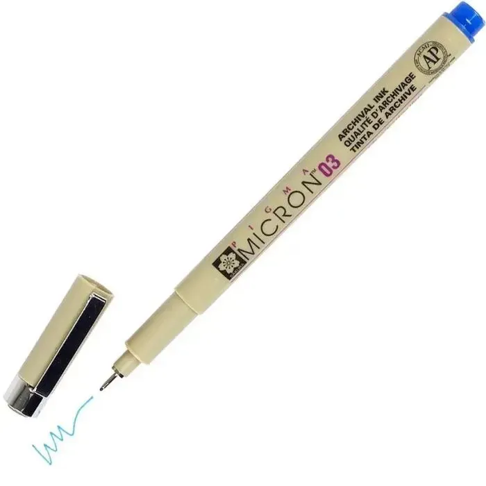 Лайнер Sakura Pigma Micron (0.3) 0,35 мм Синий (084511306394) изображение 2