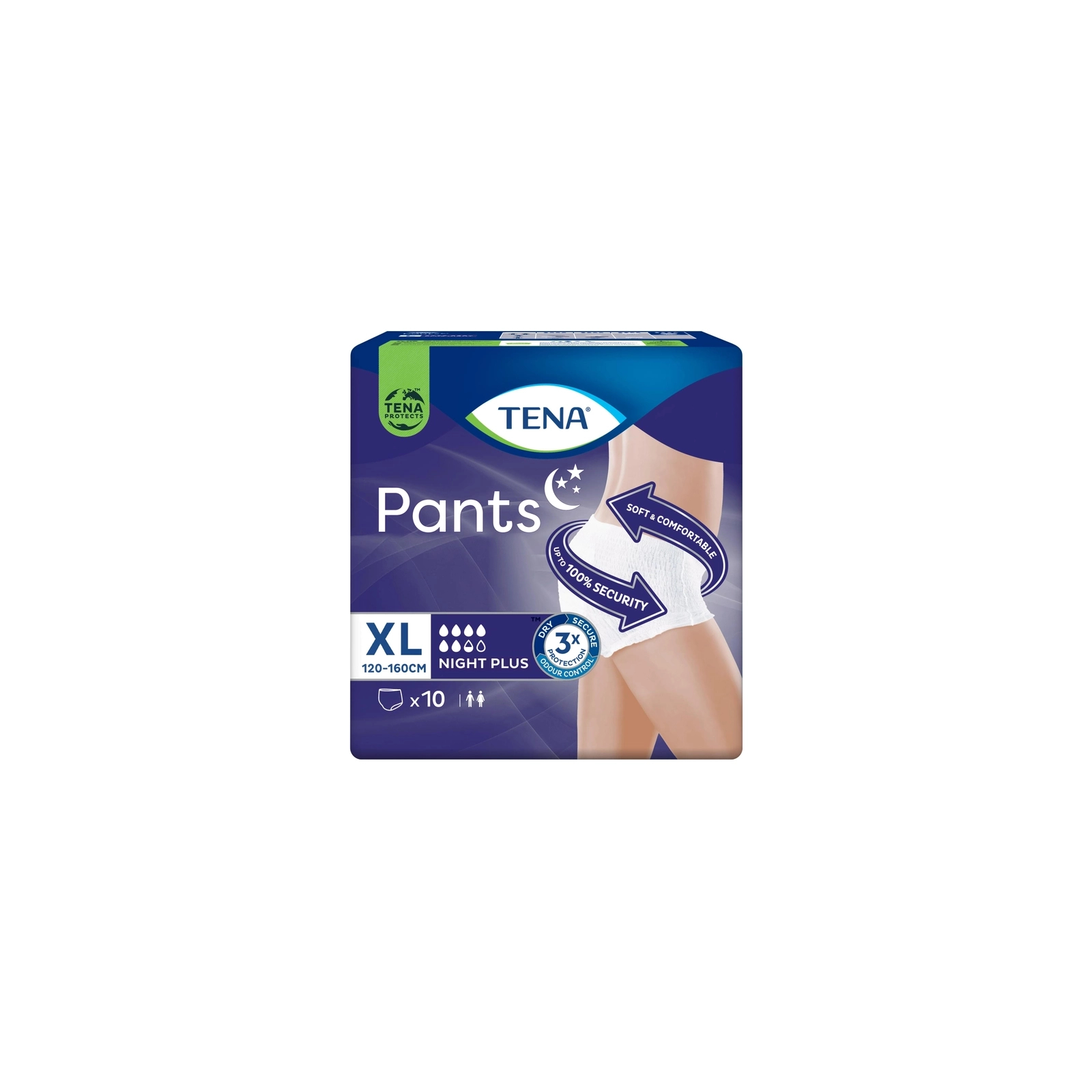 Подгузники для взрослых Tena Pants Plus Night Extra Large 10 шт (7322542133569) изображение 2