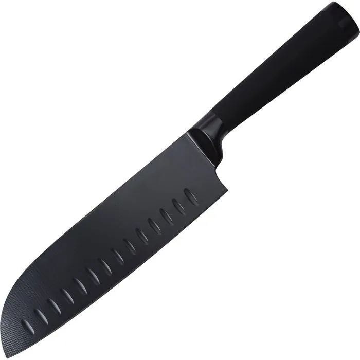 Кухонный нож Bergner Black Blade Сантоку 17,5 см (BG-8776)