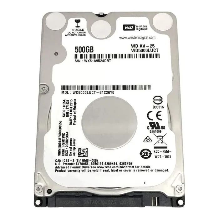 Жесткий диск для ноутбука 2.5" 500GB WD (# WD5000LUCT #)