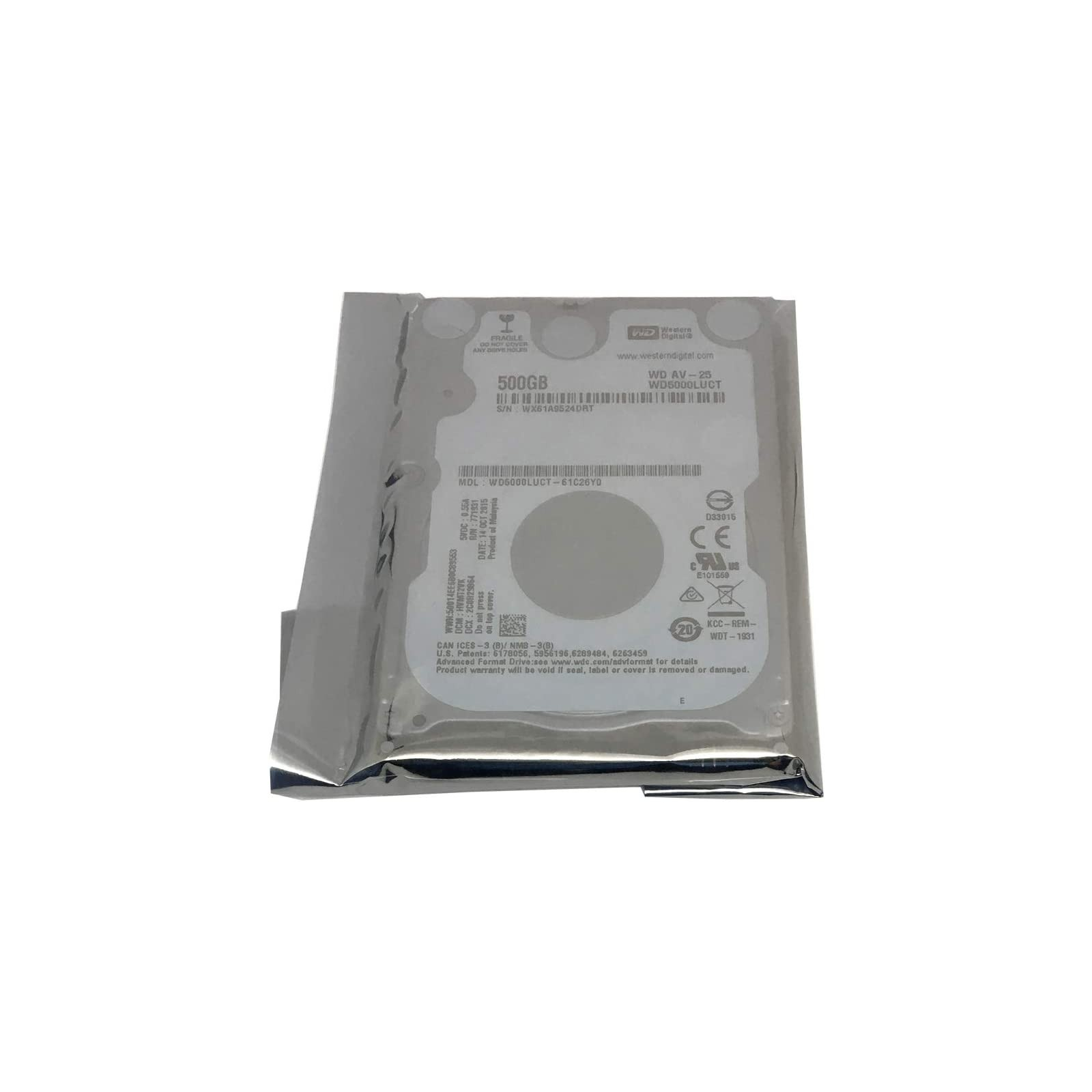 Жорсткий диск для ноутбука 2.5" 500GB WD (# WD5000LUCT #) зображення 4