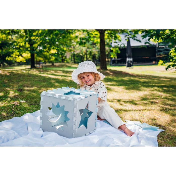 Детский коврик MoMi пазл Nebe 90 х 90 cм Blue (AKCE00031) изображение 11