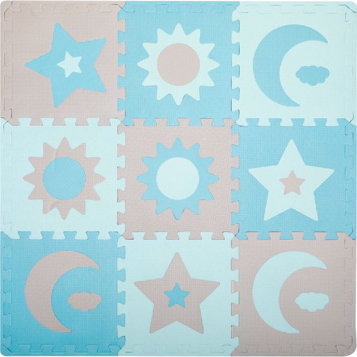 Детский коврик MoMi пазл Nebe 90 х 90 cм Blue (AKCE00031)
