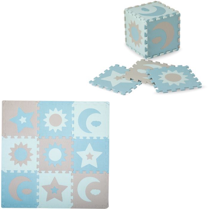 Детский коврик MoMi пазл Nebe 90 х 90 cм Blue (AKCE00031) изображение 2
