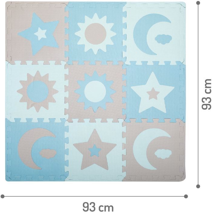 Детский коврик MoMi пазл Nebe 90 х 90 cм Blue (AKCE00031) изображение 4