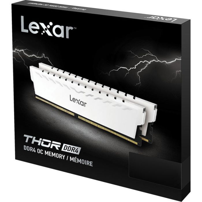 Модуль памяти для компьютера DDR4 16GB (2x8GB) 3600 MHz Thor White Lexar (LD4BU008G-R3600GDWG) изображение 7