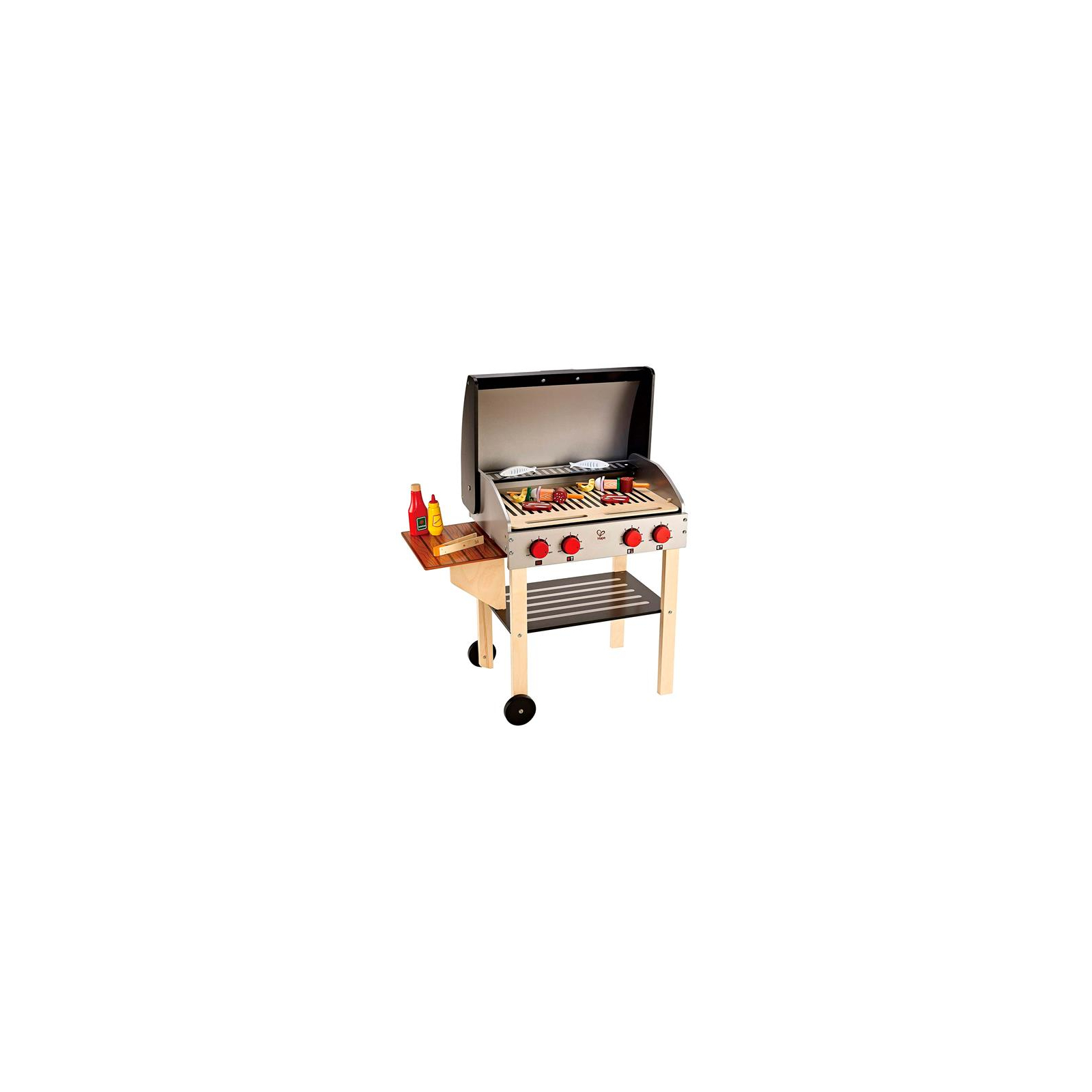 Игровой набор Hape гриль Гурман деревянный с продуктами (E3127) изображение 9