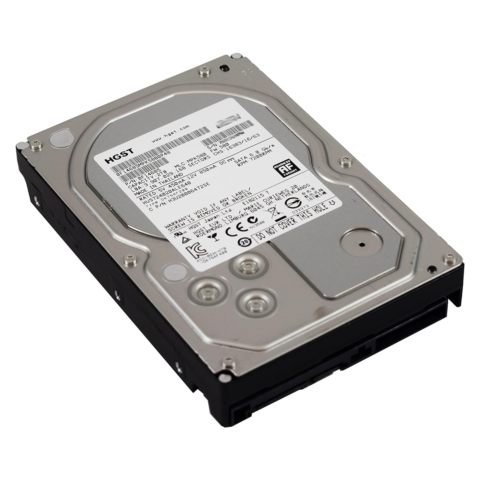 Жесткий диск 3.5" 2TB WDC Hitachi HGST (# HUS724020ALE640 #)