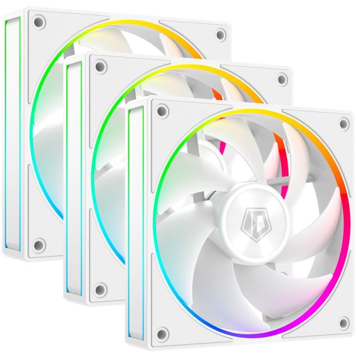 Кулер для корпуса ID-Cooling AF-127-ARGB-W TRIO