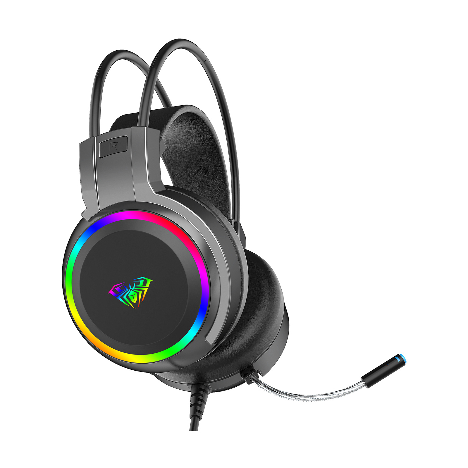 Наушники Aula S608 Wired Gaming Headset 3.5mm*2 + USB Black (6948391235509) изображение 3
