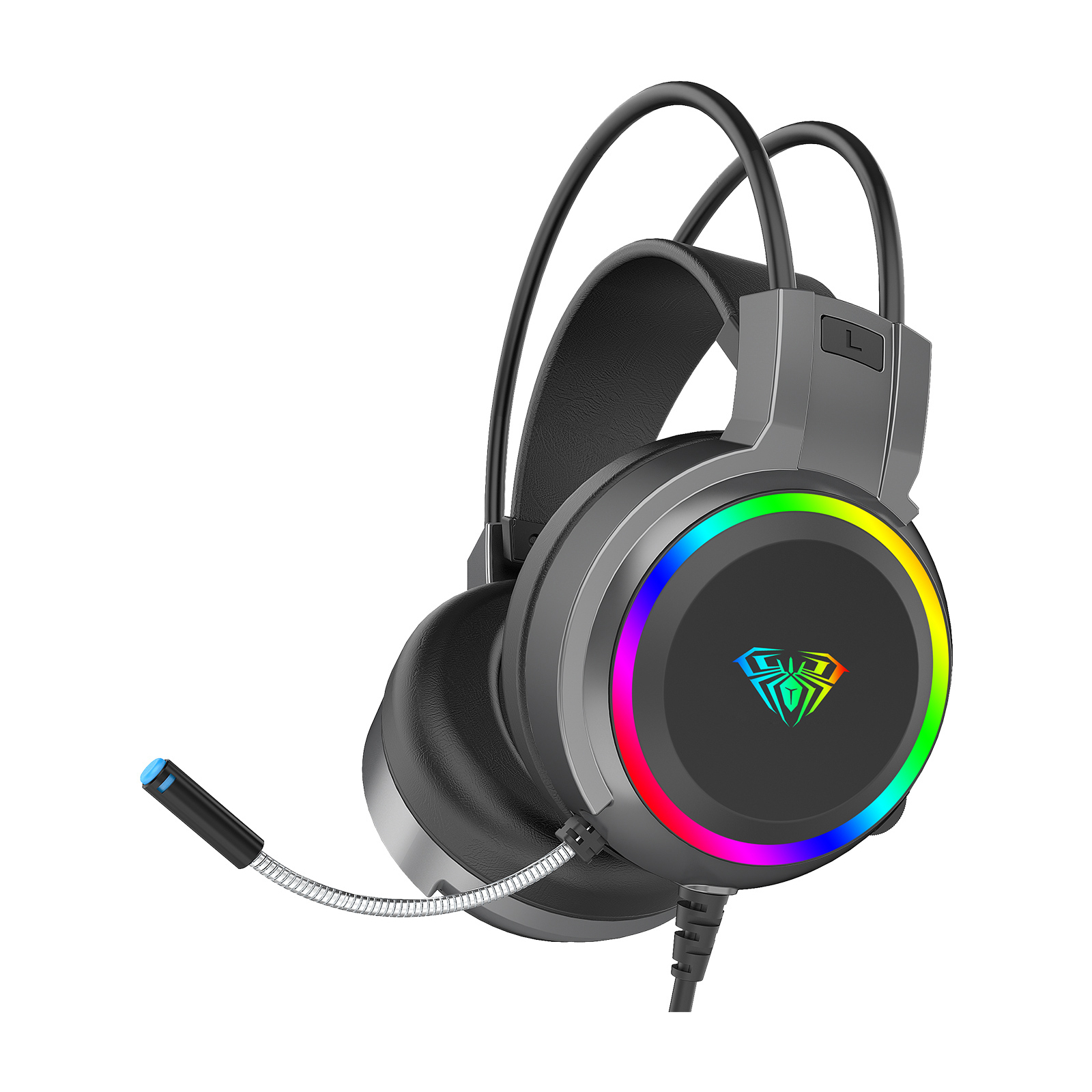 Наушники Aula S608 Wired Gaming Headset 3.5mm*2 + USB Black (6948391235509)