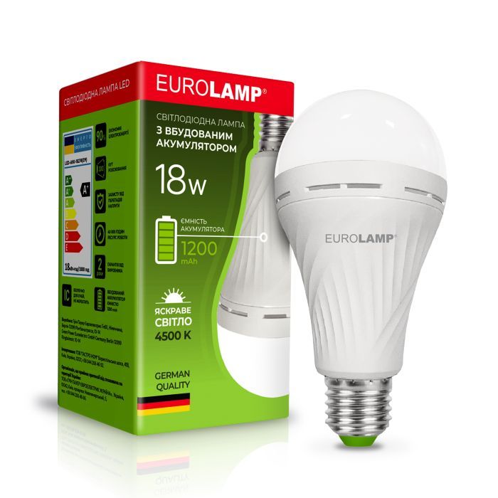 Лампочка Eurolamp А90 18W E27 4500K (LED-A90-18274(EM)) зображення 2