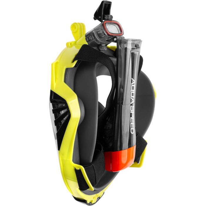 Маска для плавания Aqua Speed Drift 9942 чорний, жовтий 249-38 L/XL (5908217699428) изображение 2