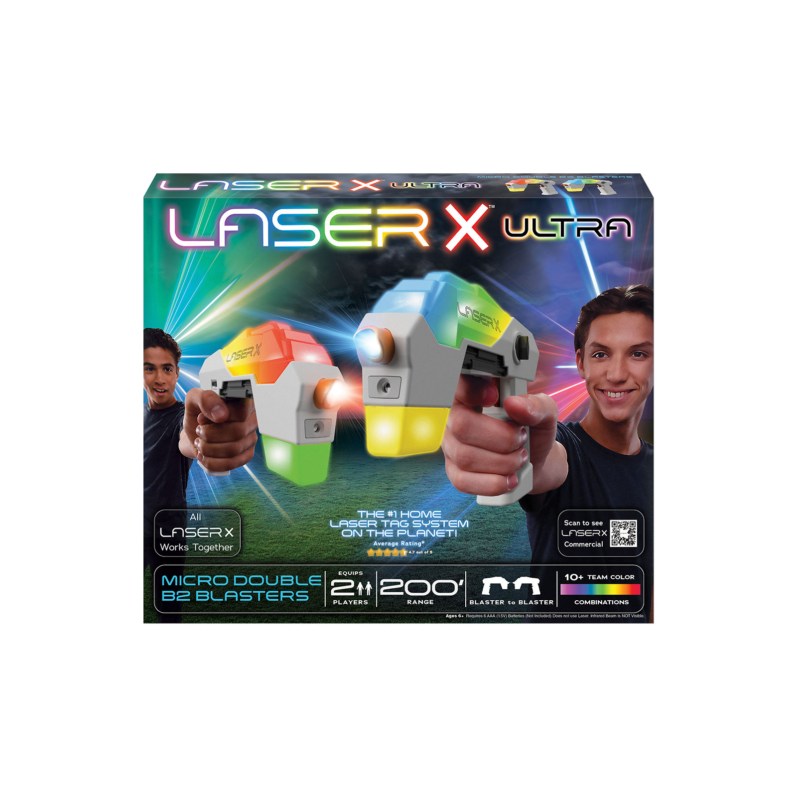 Іграшкова зброя Laser X набір для лазерних боїв - Ultra Micro для двох гравців (87551) зображення 4