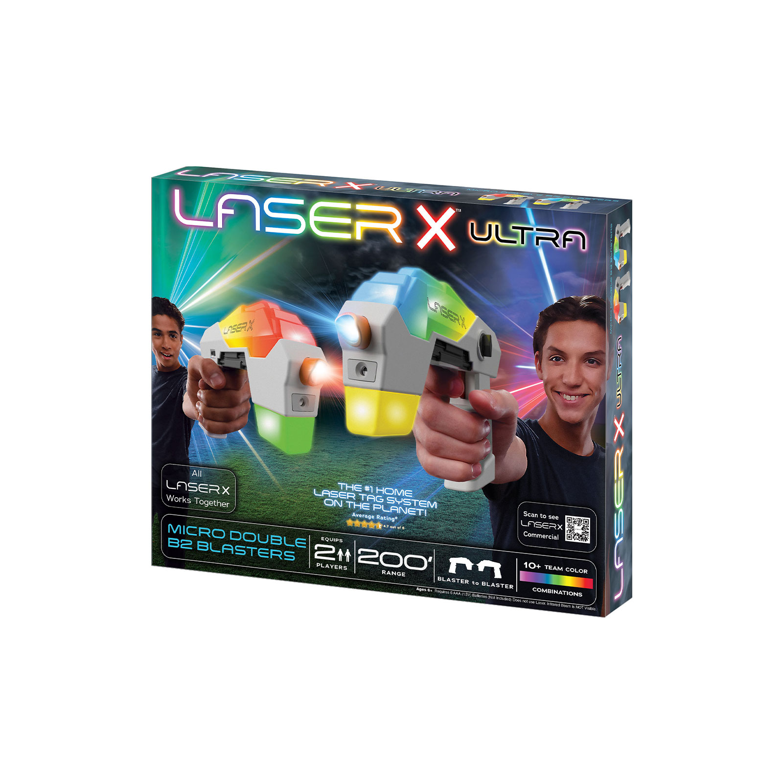 Игрушечное оружие Laser X набор для лазерных боев – Ultra Micro для двух игроков (87551) изображение 5