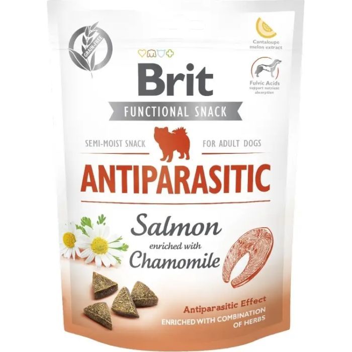 Ласощі для собак Brit Care Functional Antiparasitic 150 г - лосось (8595602540013)